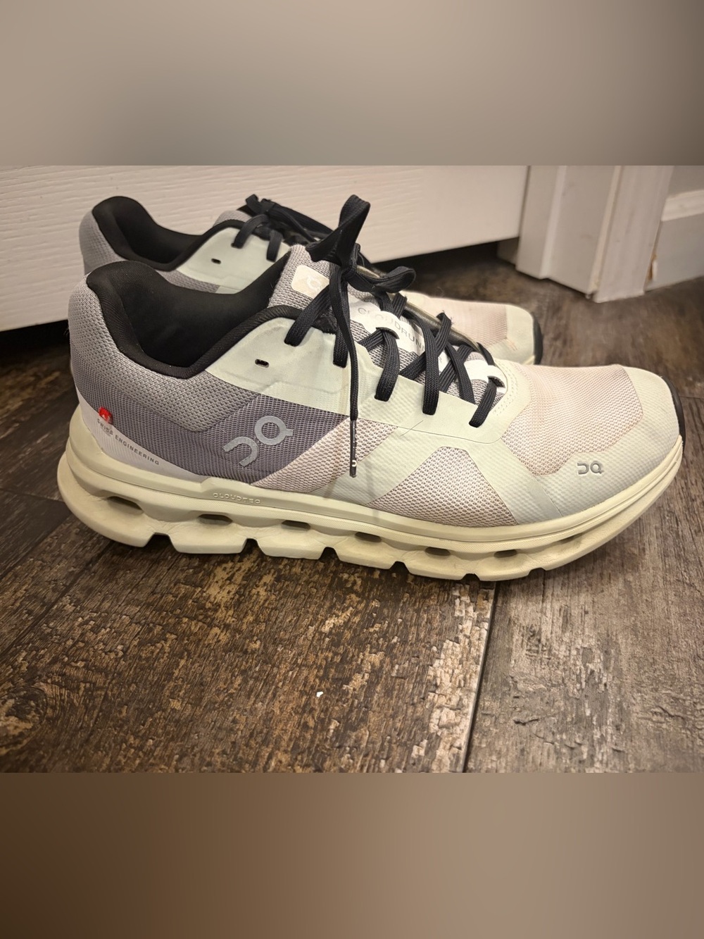 On Running Women’s Neutral Running Shoes in Light Gray and Black